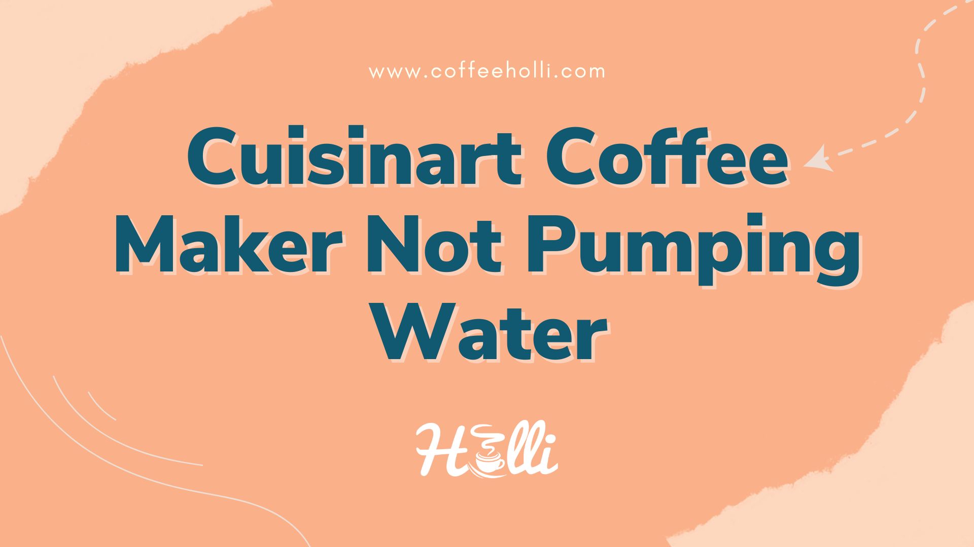 Cuisinart Coffee Maker Not Pumping Water