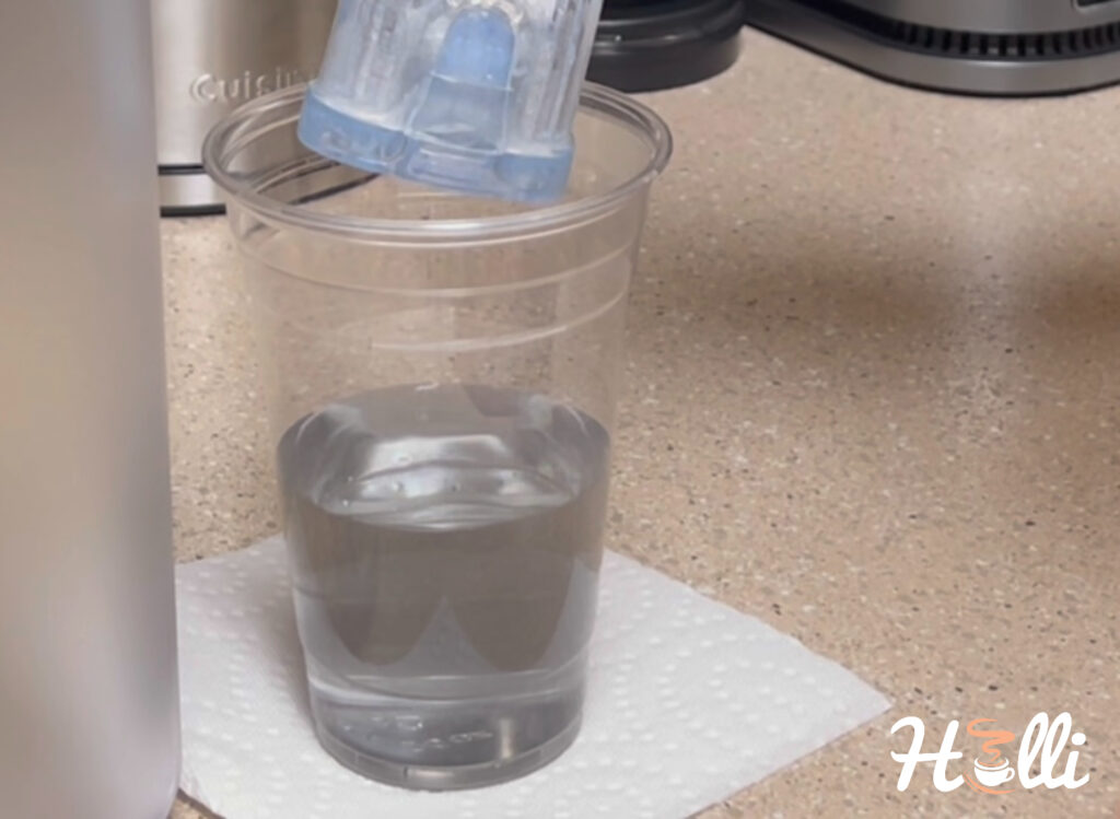 Cloudy Filtered Water from Water Filter Keurig