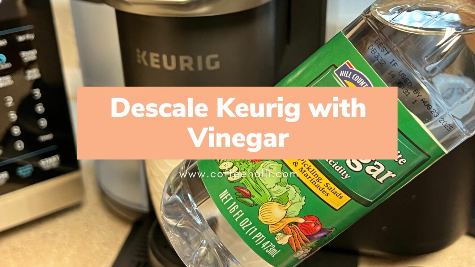 HowTo Descale Your Keurig Coffee Maker with Vinegar [VIDEO