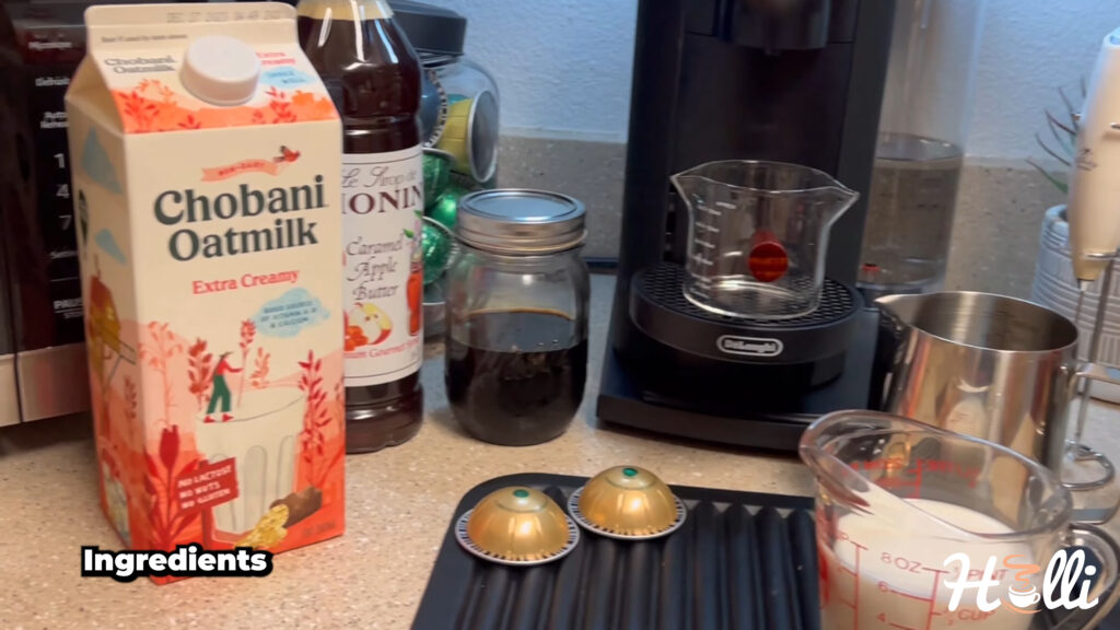 Caramel Apple Oat Milk Iced Latte Ingredients