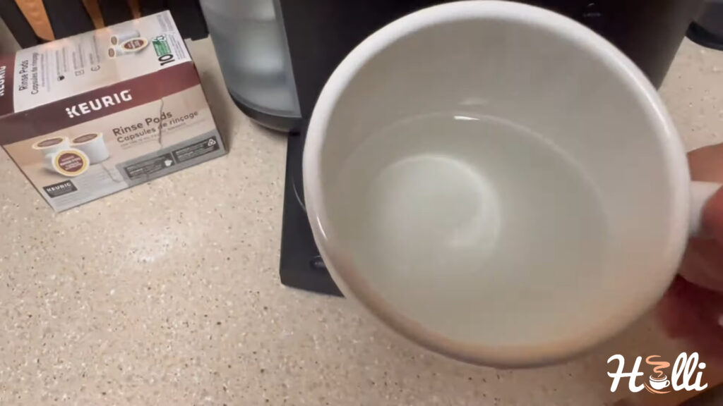 How to Use Keurig Rinse Pods Step 4 Clear Water