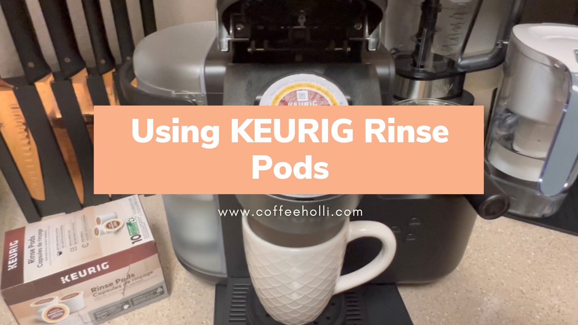 Using KEURIG Rinse Pods