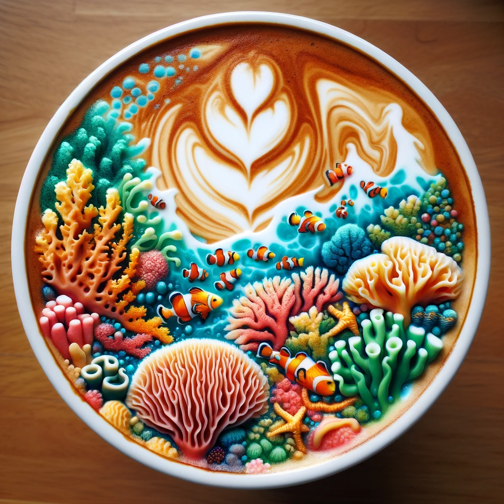 Great Barrier Reef Latte Art