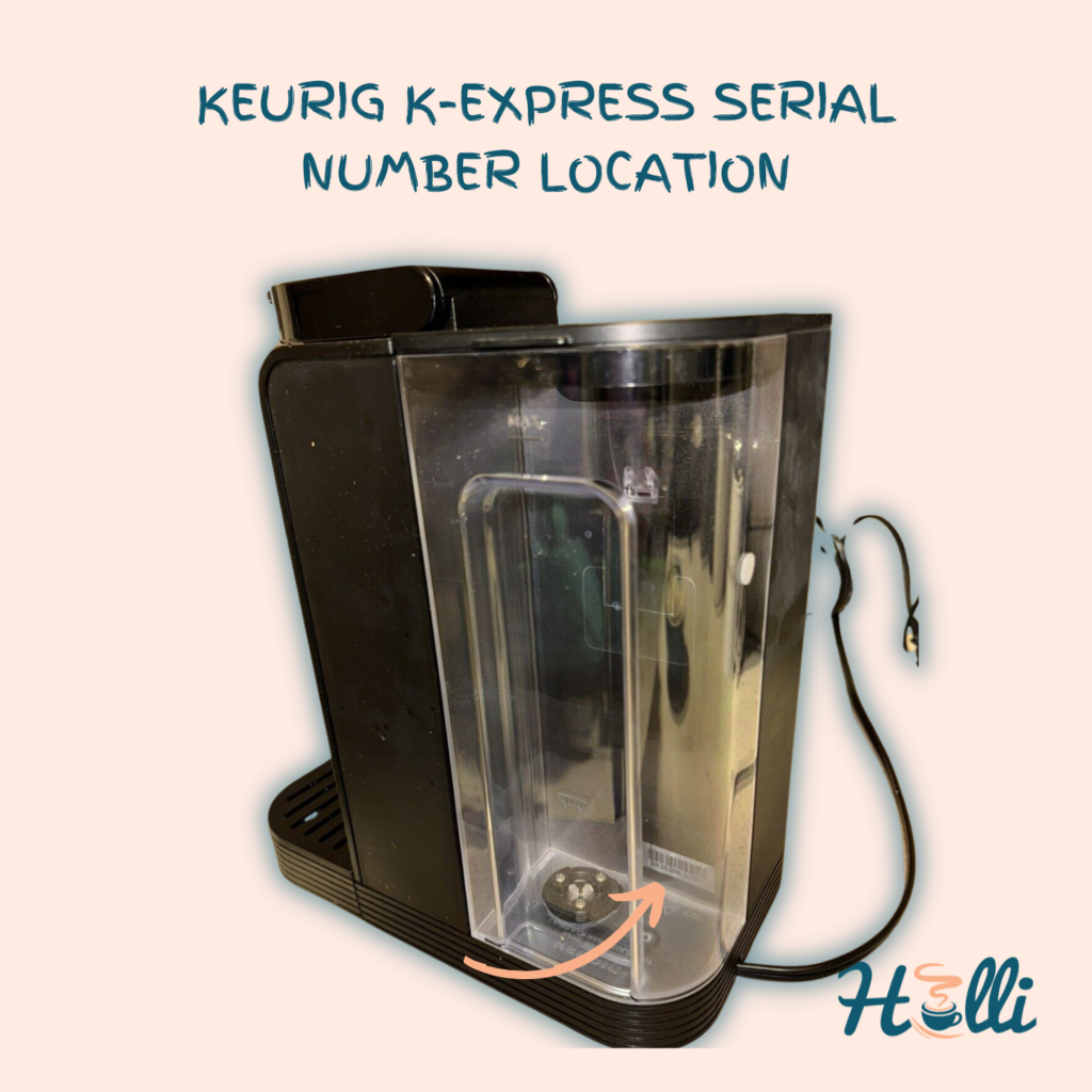 Keurig K-Express Serial Number Location