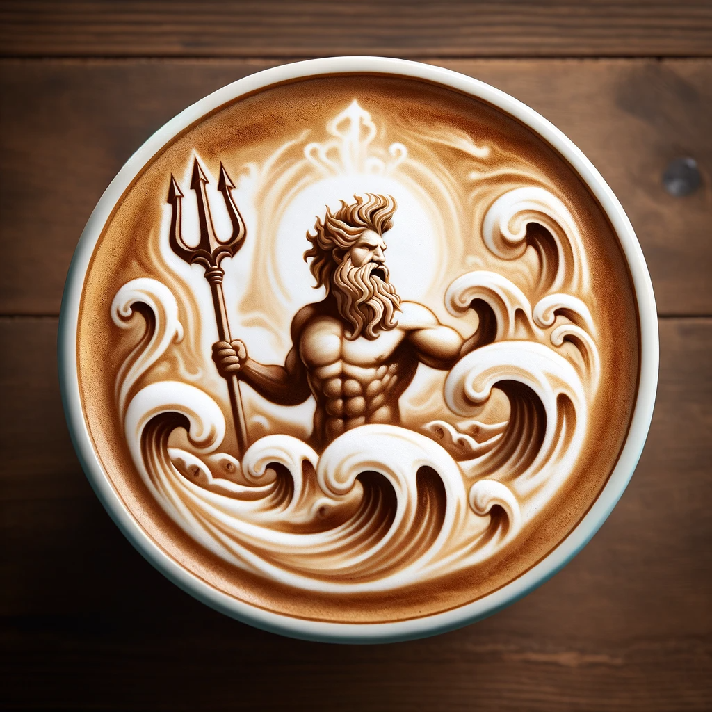 Poseidon Latte Art